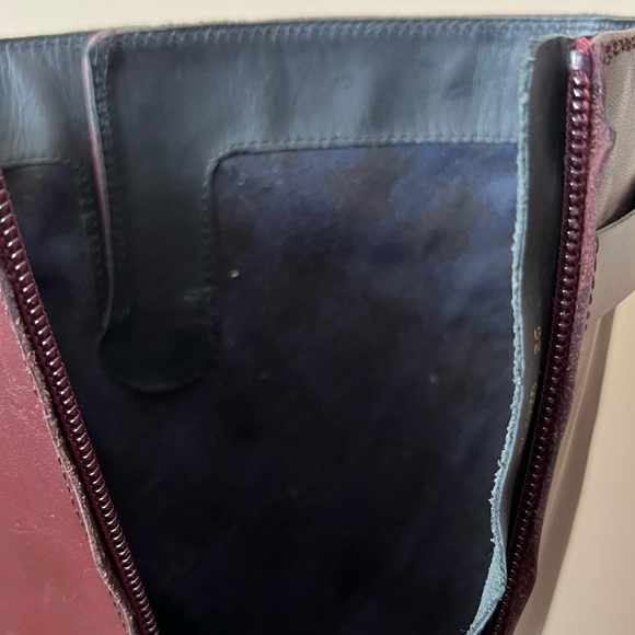 GEOX genuine leather boots in Burgundy. - Picture 9 of 16